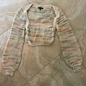 Cropped long sleeve sweater from Lane 201 Boutique